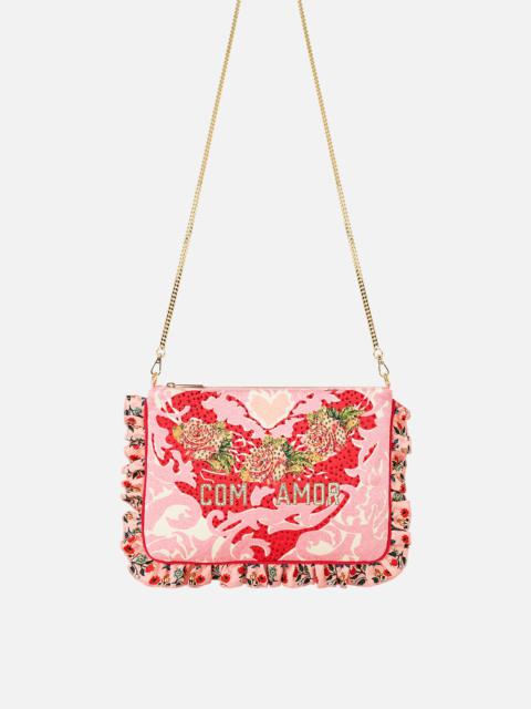 CAMILLA FRILL EDGE CROSSBODY BAG WITH CHAIN STRAP