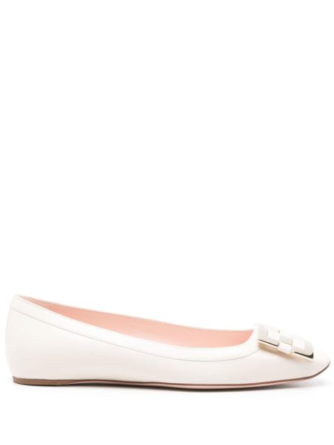 Roger Vivier Women Trompette Leather Ballet Flats
