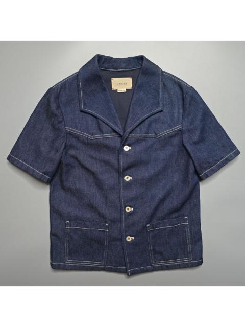 GUCCI Gucci - 1921 Logo Denim Shirt