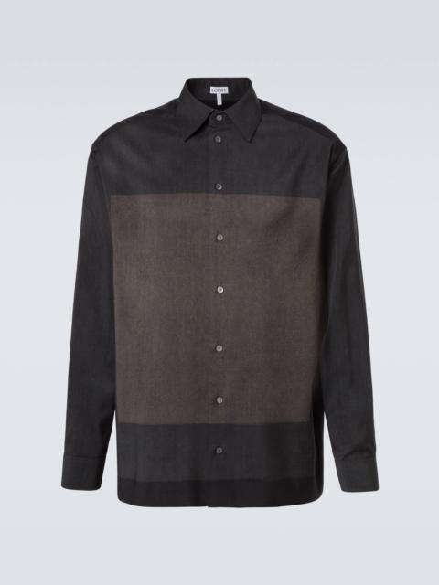 Loewe Colorblocked wool shirt