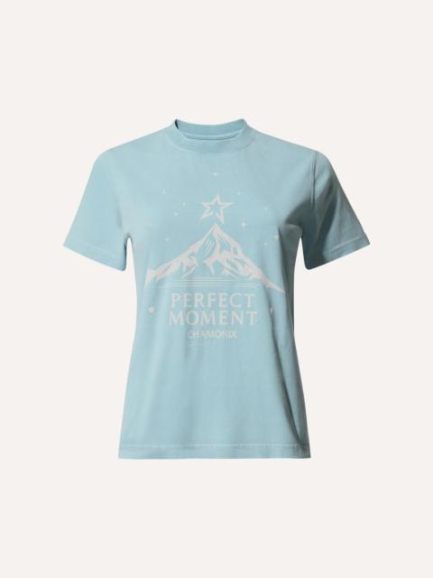 PERFECT MOMENT Vintage Logo Cotton Tee