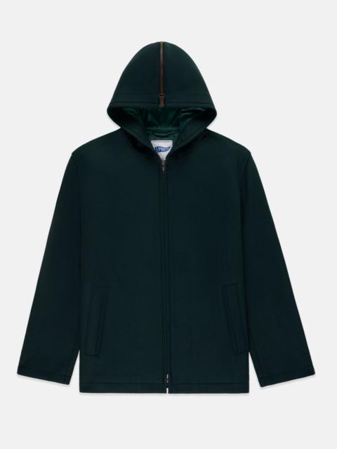 J. PRESS BOTTLE GREEN MELTON WOOL ZERMATT COAT