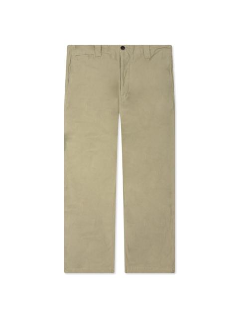 visvim WIDE CHINO PANTS - LIGHT GREEN