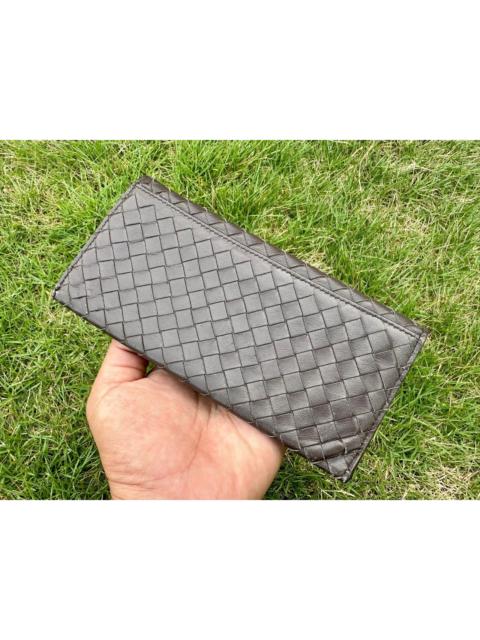 Bottega Veneta Authentic Bottega Veneta Intrecciato Leather Long Wallet