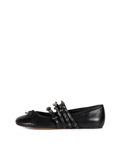 ABRA SPIKE BALLERINA / BLK