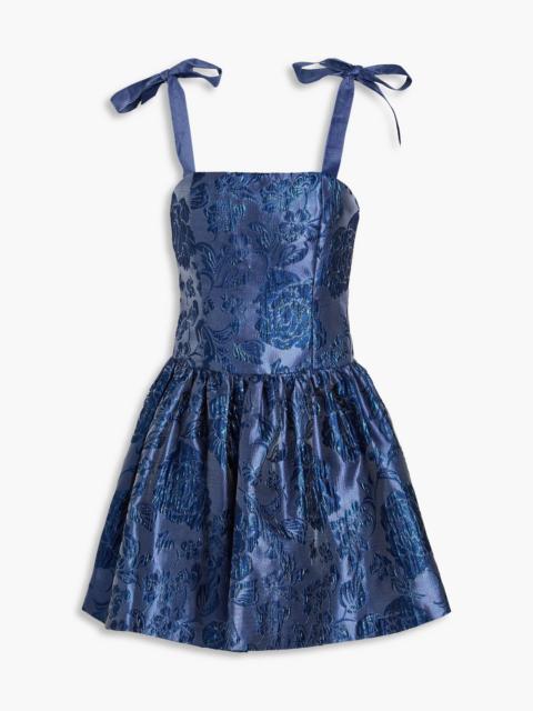 Alice + Olivia Maryann brocade mini dress