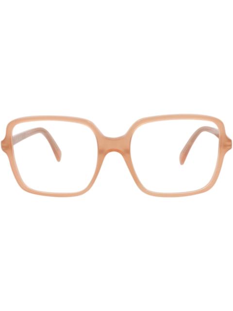 CELINE Celine Square-Frame Acetate Optical Frames Pink Pink Transparent (CL50076I-57-074)