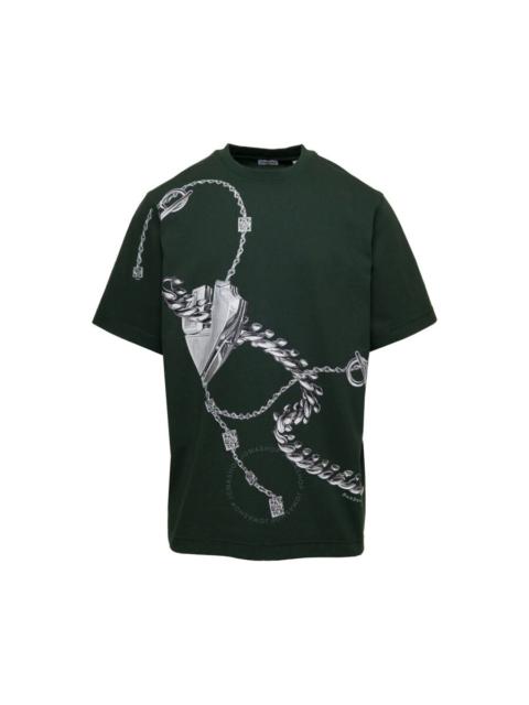 Burberry Graphic Print Crewneck Cotton T-Shirt