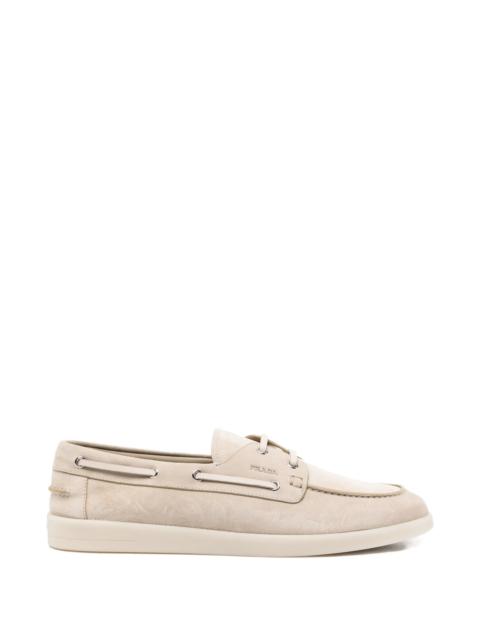 Prada Prada Suede Boat Shoes