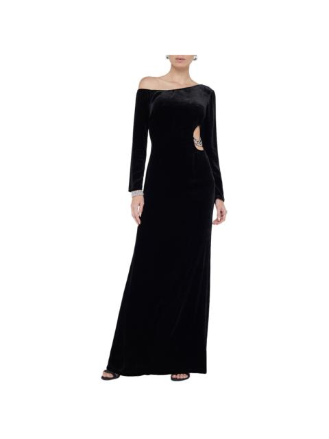 L'AGENCE L'AGENCE Seren Cutout Silk-Blend Maxi Dress