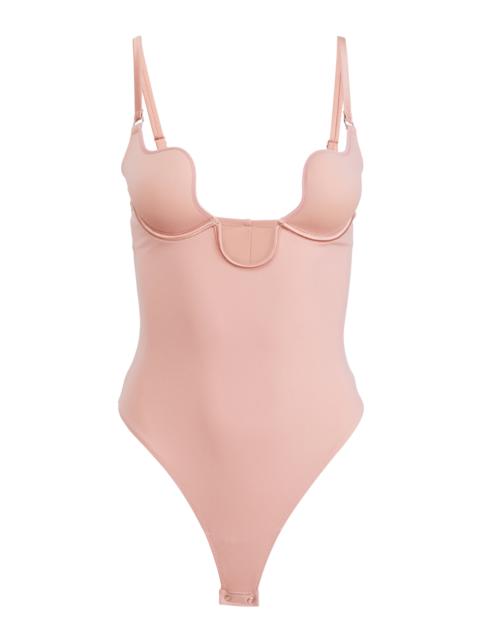 Fleur du Mal x Galia Lahav Le Stretch Micro Plunge Bodysuit nude