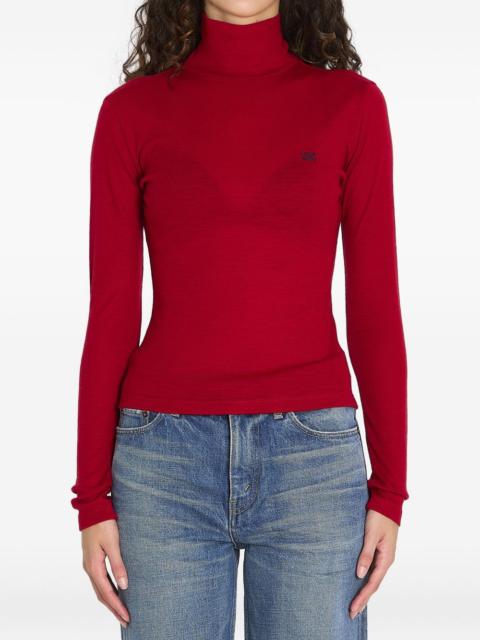 CELINE Celine Women Triomphe Wool Blend Top