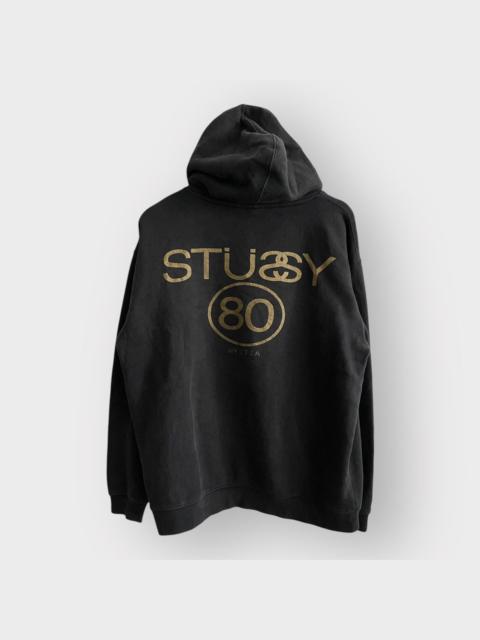 Vintage - STEAL! 2000s Stussy 80 Jumbo Logo Hoodie (M)