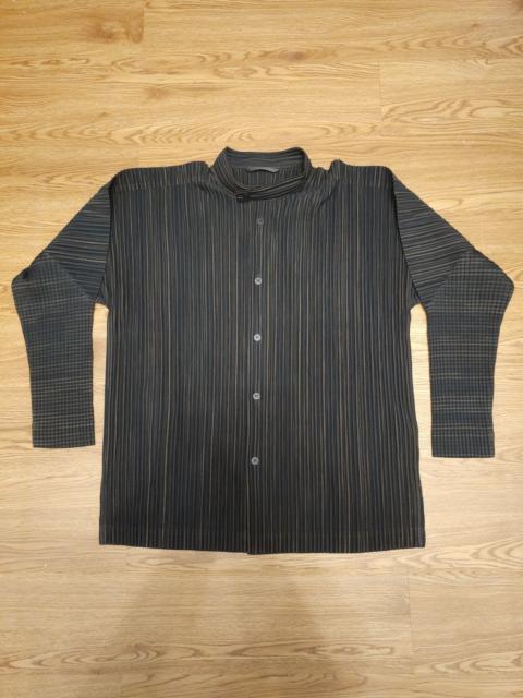 ISSEY MIYAKE Homme Plisse Issey Miyake Mandarin Collar Shirt