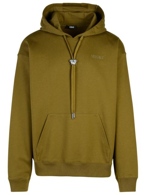 VERSACE Versace Green Cotton Sweatshirt Men