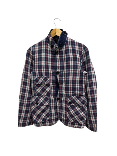 Other Designers Japanese Brand - Tomorrowland Riversible Plaid Denim Button Up Jacket