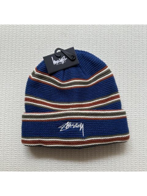 Stüssy Stussy Triple Stripe Cuff Beanie Hat / Blue 