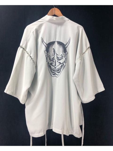 Japanese Brand - Vtg Japanese Oni Demon Kimono Haori Traditional Hannya Mask