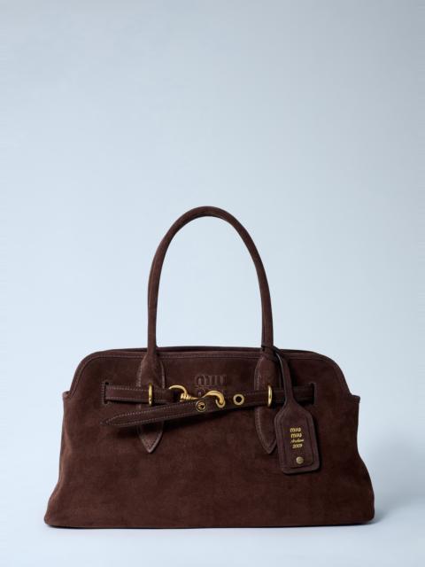 Miu Miu Aventure Suede Handbag