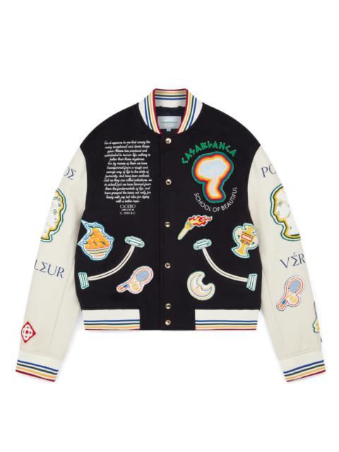 CASABLANCA Chenille Patchwork Bomber Jacket | Casablanca Paris