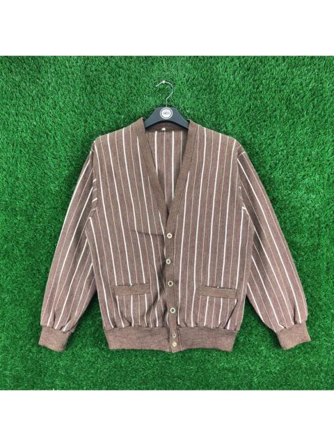 Other Designers Vintage - Vintage 90's Cardigan Striped Japanese made
