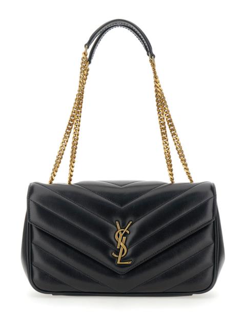 SAINT LAURENT Saint Laurent Women Crossbody Bag 'Loulou' Medium With Chain Strap And Cassandre Plaque On Front In 