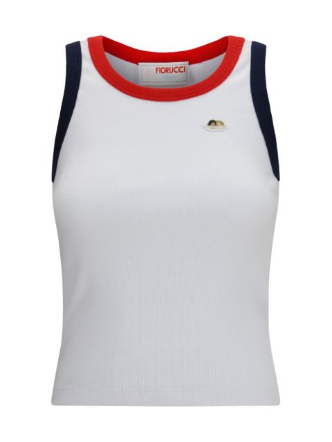FIORUCCI Fiorucci Angels Patch Tank Top With Contrast Trims