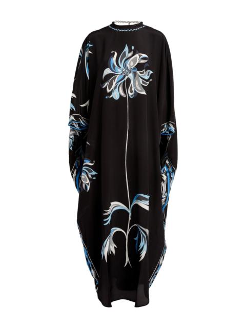 PUCCI Silk Dalia Print Kaftan