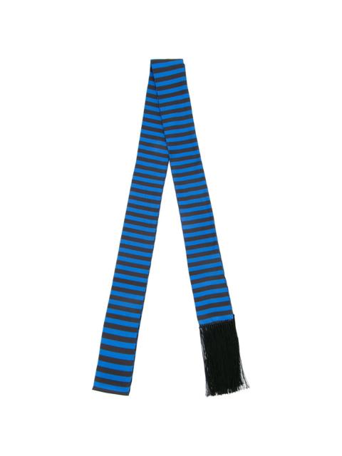 Haider Ackermann striped skinny scarf