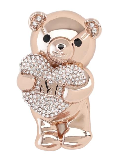 Max Mara METAL AND RHINESTONE BROOCH