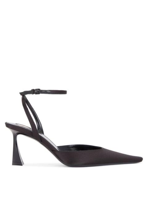 SAINT LAURENT Saint Laurent Aimee Satin Slingback Pumps