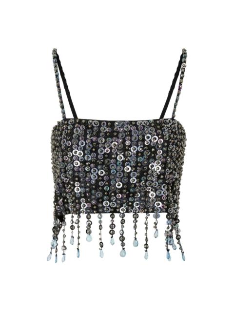 sequinned tank top