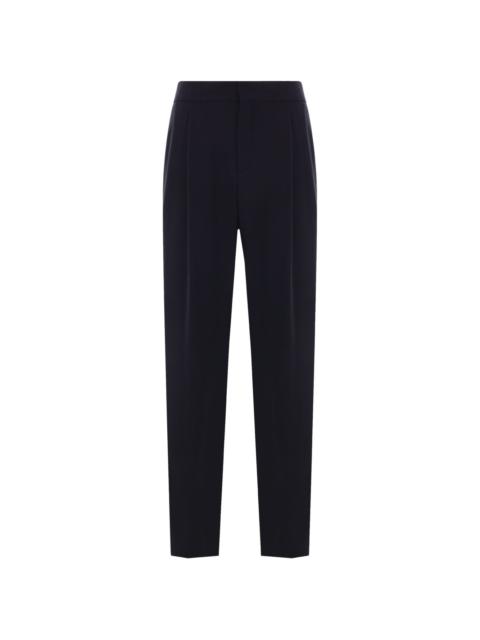 GIORGIO ARMANI wool crepe pleated trousers