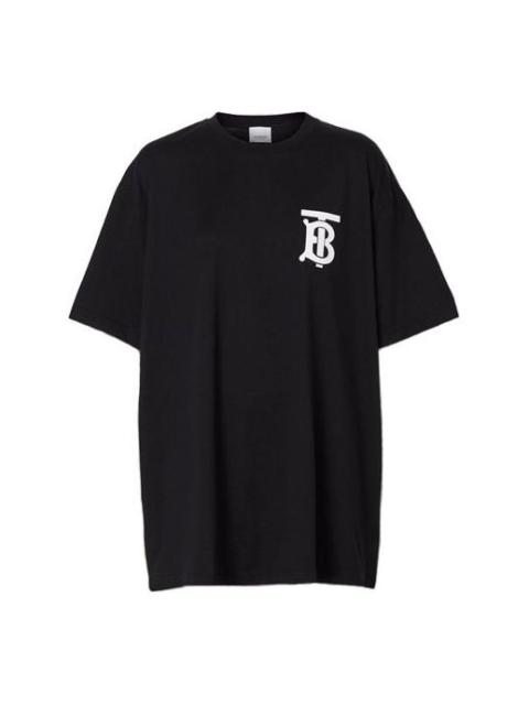 Burberry (WMNS) Burberry Monogram Motif Cotton Oversized in Black 80174721