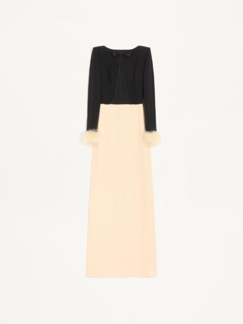 Valentino CADY COUTURE LONG DRESS WITH FEATHERS