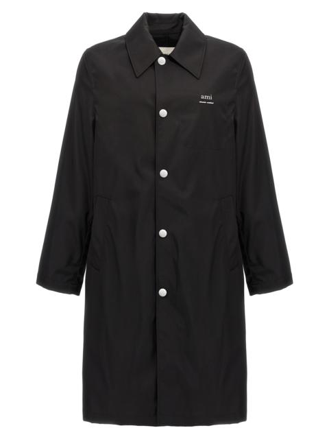 AMI Paris Technical twill trench coat