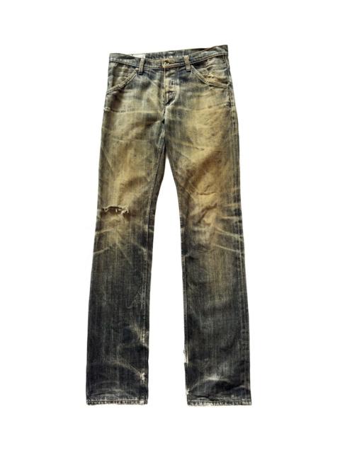 Other Designers Kazuyuki Kumagai Attachment - ATTACHMENT DISTRESSED JEANS