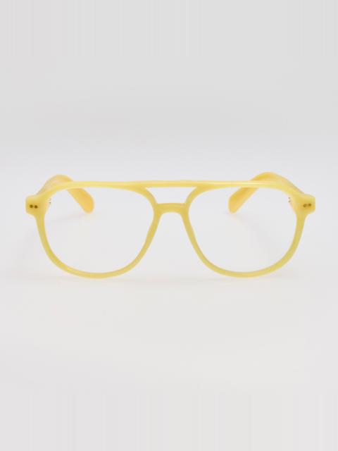 LINDA FARROW Altu Optical in Yellow Stripe