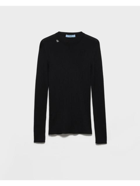 Prada Prada Virgin Wool Crewneck T-shirt