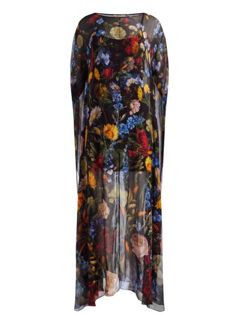 Alice + Olivia LINN CAPE MAXI DRESS