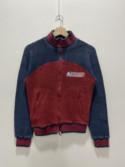 Other Designers Hysteric Glamour - DISTRESSED HYSTERIC GLAMOUR FLEECE ZIP UP SWEATER
