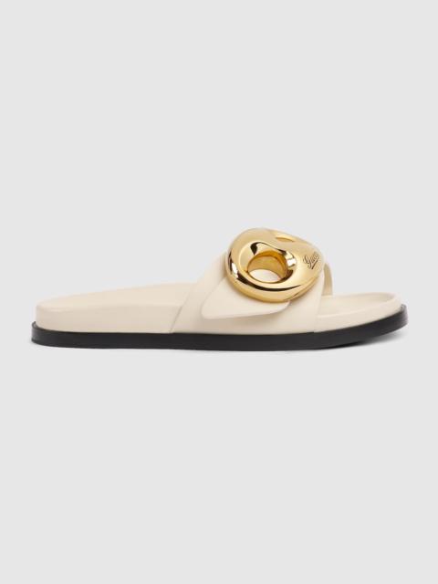 Women's Gucci Marina chain slide sandal