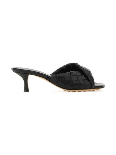 Black Nappa Leather Blink Mules