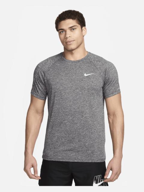 Nike Nike Men's Heathered Short-Sleeve Hydroguard Swim Shirt