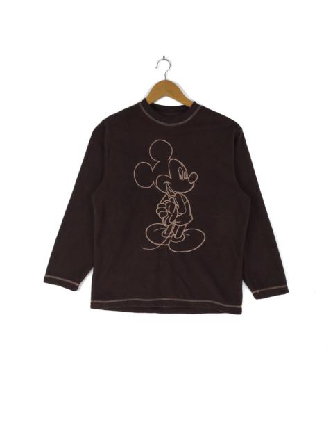 Other Designers Vintage - Vintage 90s Mickey Mouse Fleece Sweatshirt Embroidery Logo