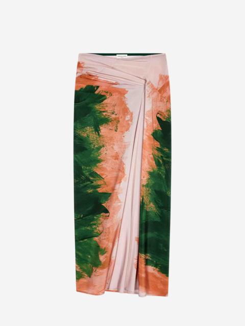 Dries Van Noten DRAPED MIDI SKIRT