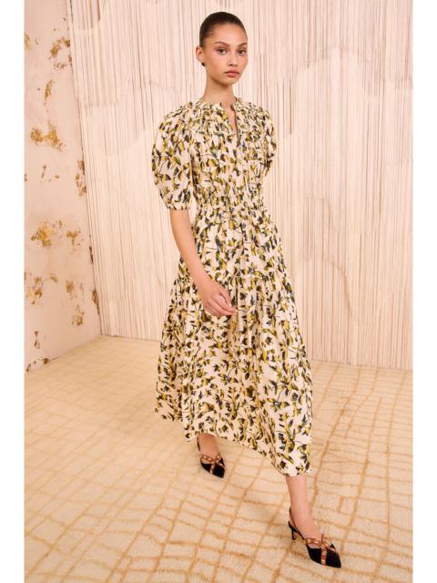 ULLA JOHNSON Othella Short Sleeve Midi Dress
