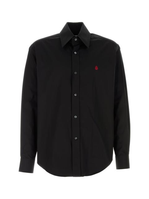 Alexander McQueen Black poplin shirt