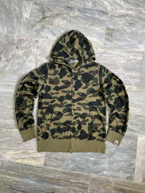 A BATHING APE® Bape 1st Camo Yellow Full-Zip Hoodie