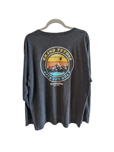 Other Designers Spectra Apparel - Spectra USA Grand Tetons Jackson Hole Wyoming Gray Long Sleeve XL
